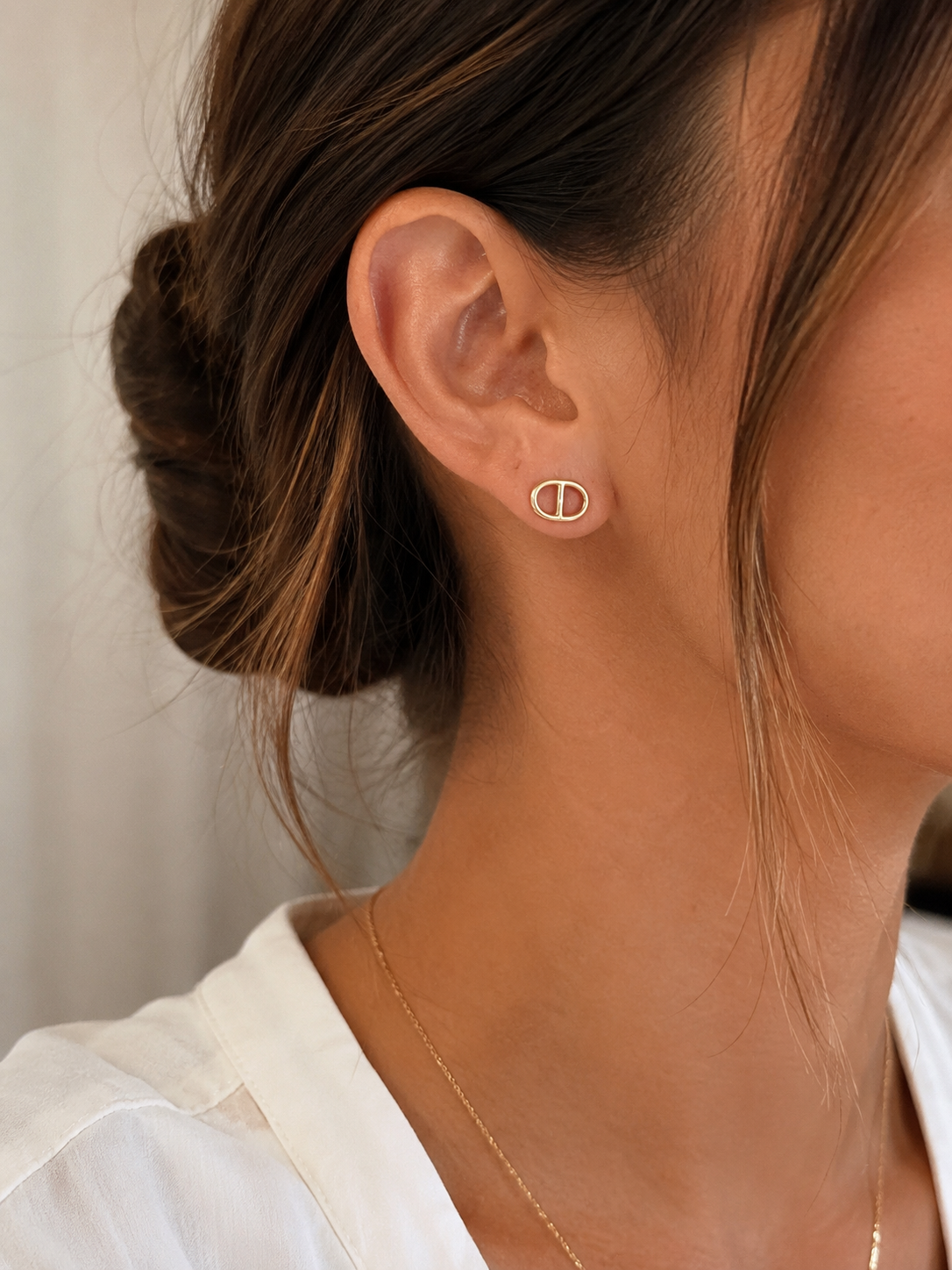 Épure Duo Doré- Boucles d'oreilles
