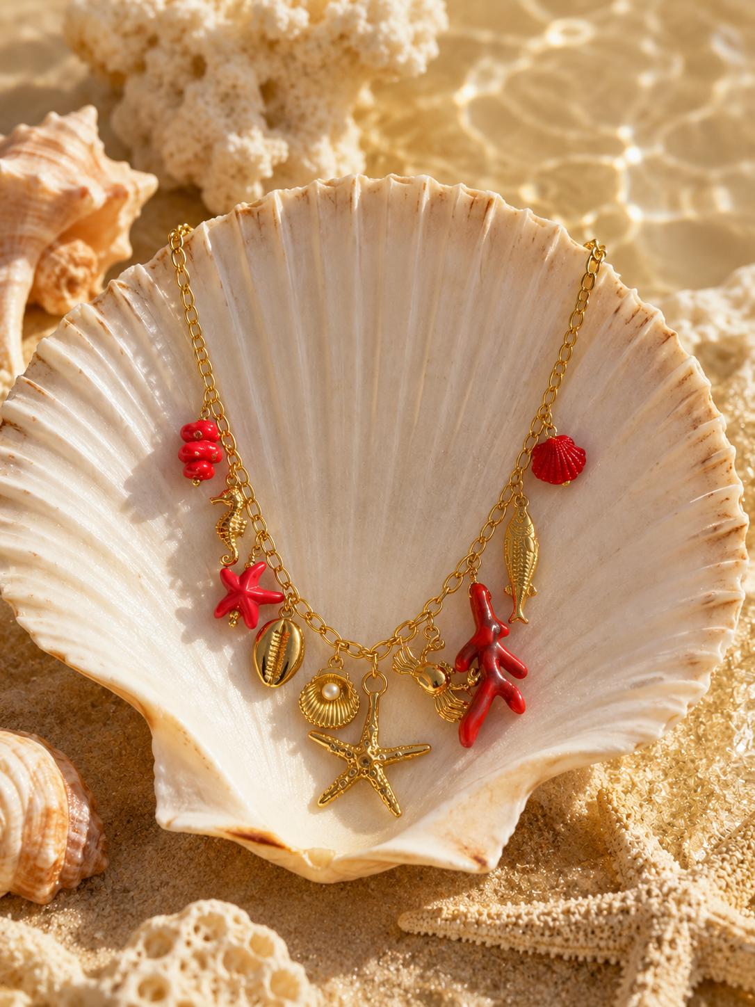 Rivage- Collier Coralia