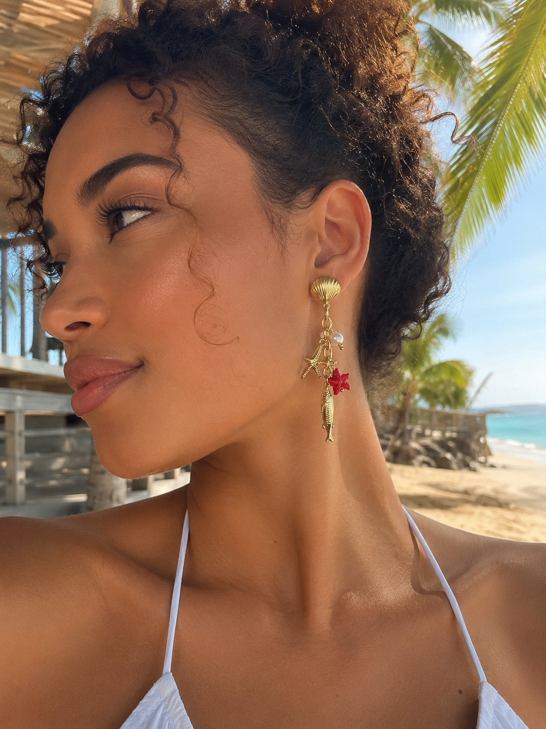 Rivage-Boucles d'oreille Coralia