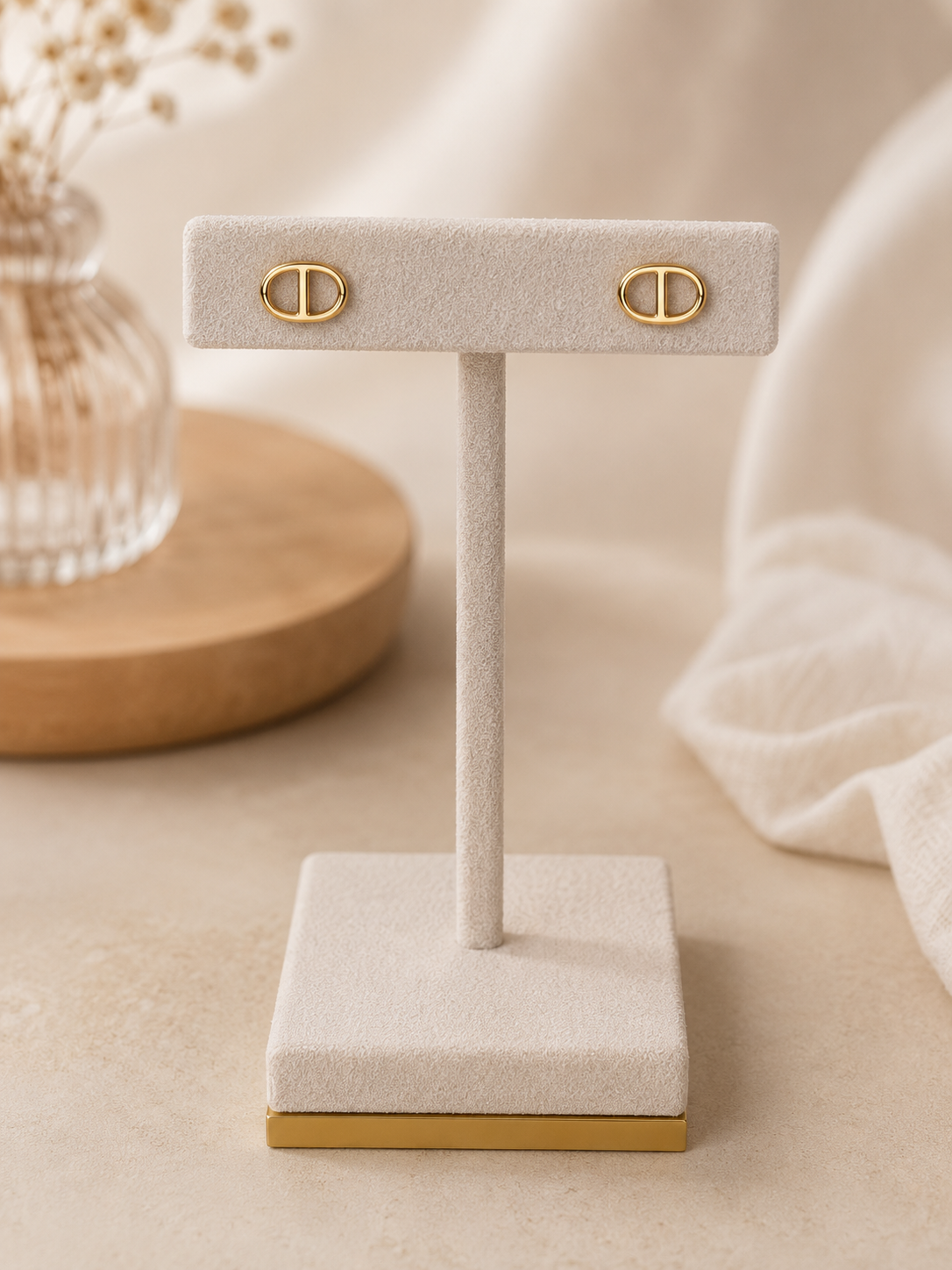 Épure Duo Doré- Boucles d'oreilles